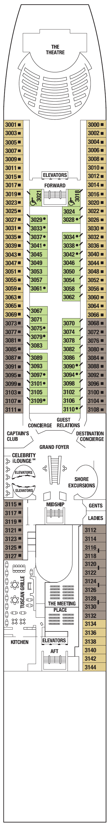 PLAZA DECK 3 (Effective 4/23/23)