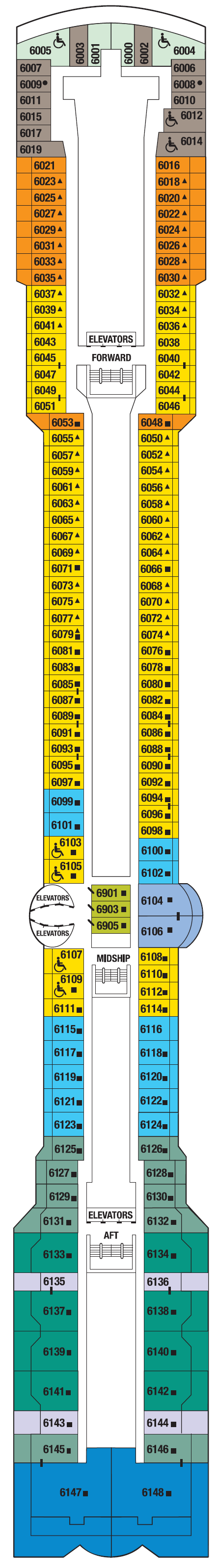 PENTHOUSE DECK 6 (Effective 4/23/23)