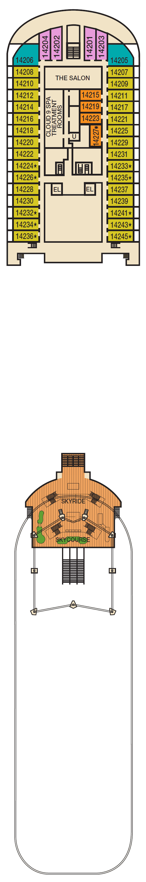 Deck 14 - Forward Spa