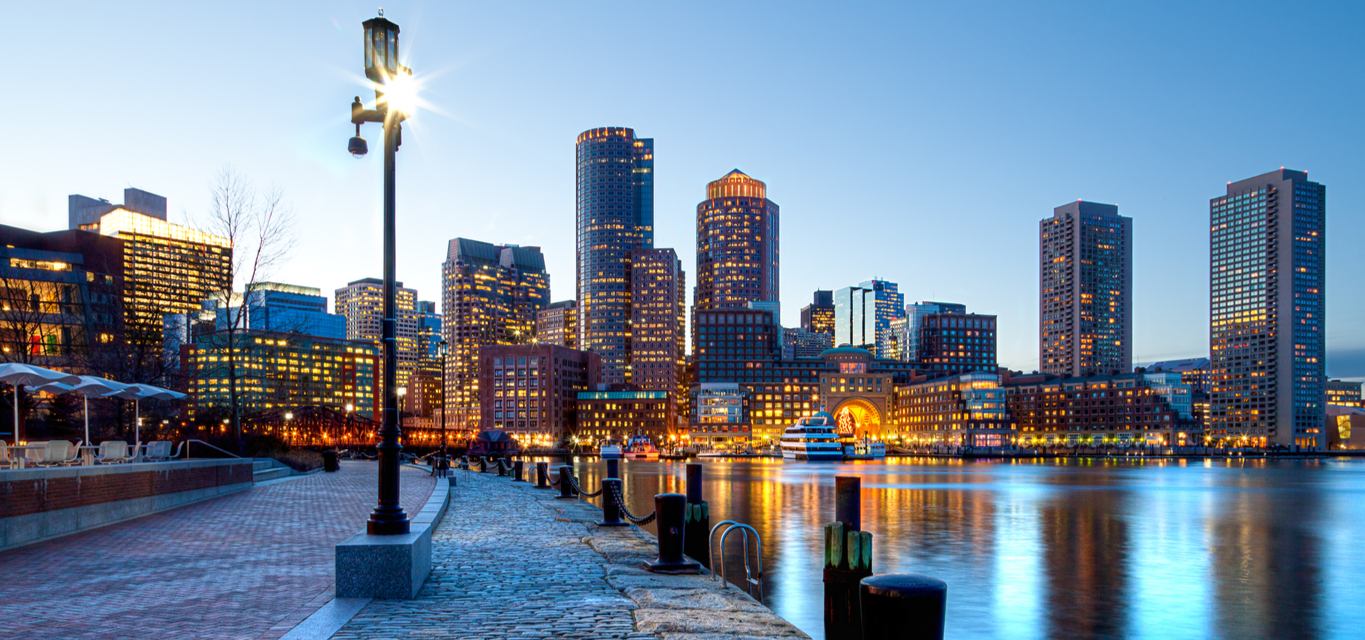 Boston harbour for St Patrick's Day 2024