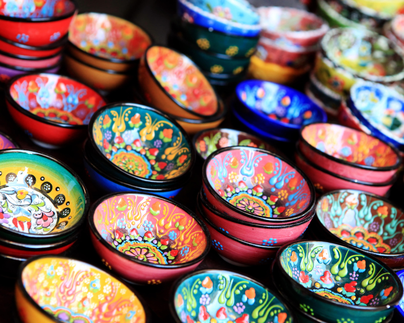 This kind of hand made art craft is famous in middle eastern cultures as well as in the Mexican on