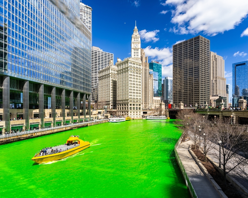Chicago for st Patrick day