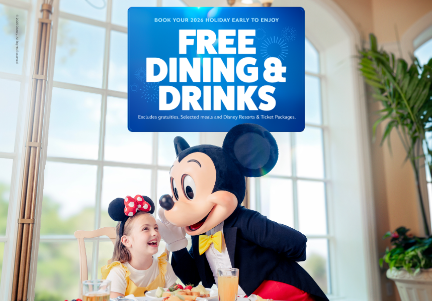 Free Disney Dining and Drinks Promo
